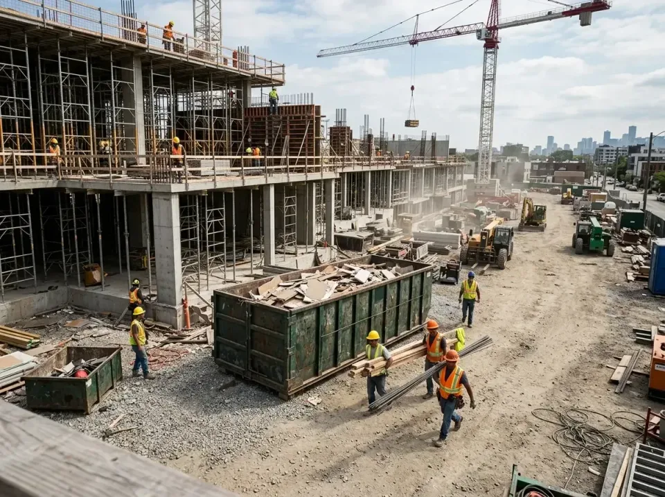 commercial-construction-site-w-002 — frequently asked questions, Low Cost Construction Dumpster Rental in Brainerd, MN